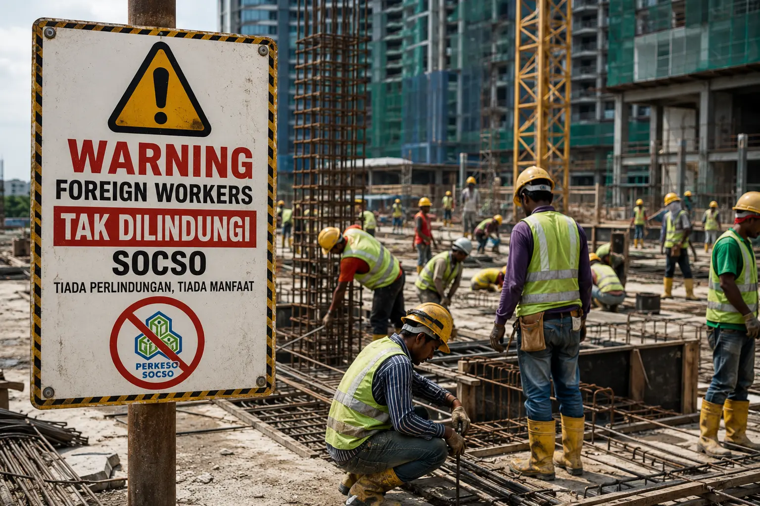 Pekerja asing tidak dilindungi SOCSO risiko majikan Malaysia